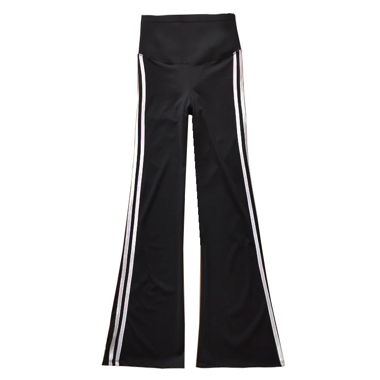 Seraphina High-Waist Striped Flare Pants
