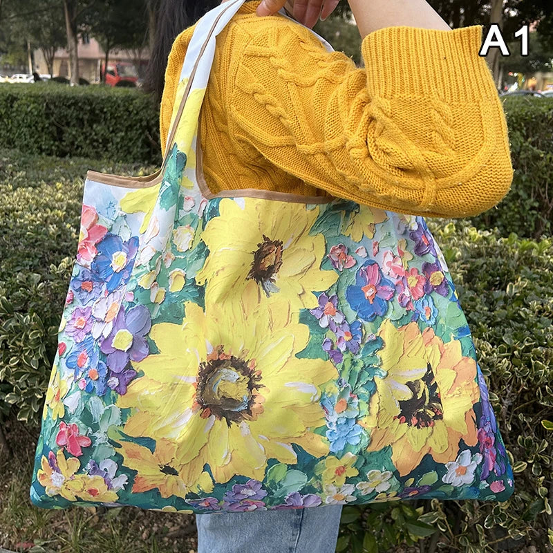 Minimalist Foldable Nylon Tote Bag