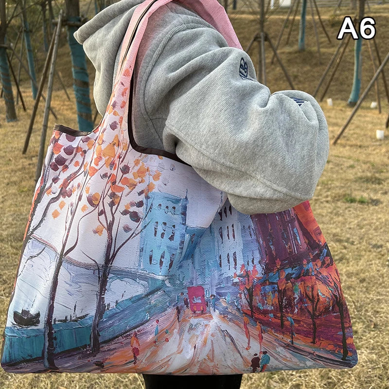 Minimalist Foldable Nylon Tote Bag