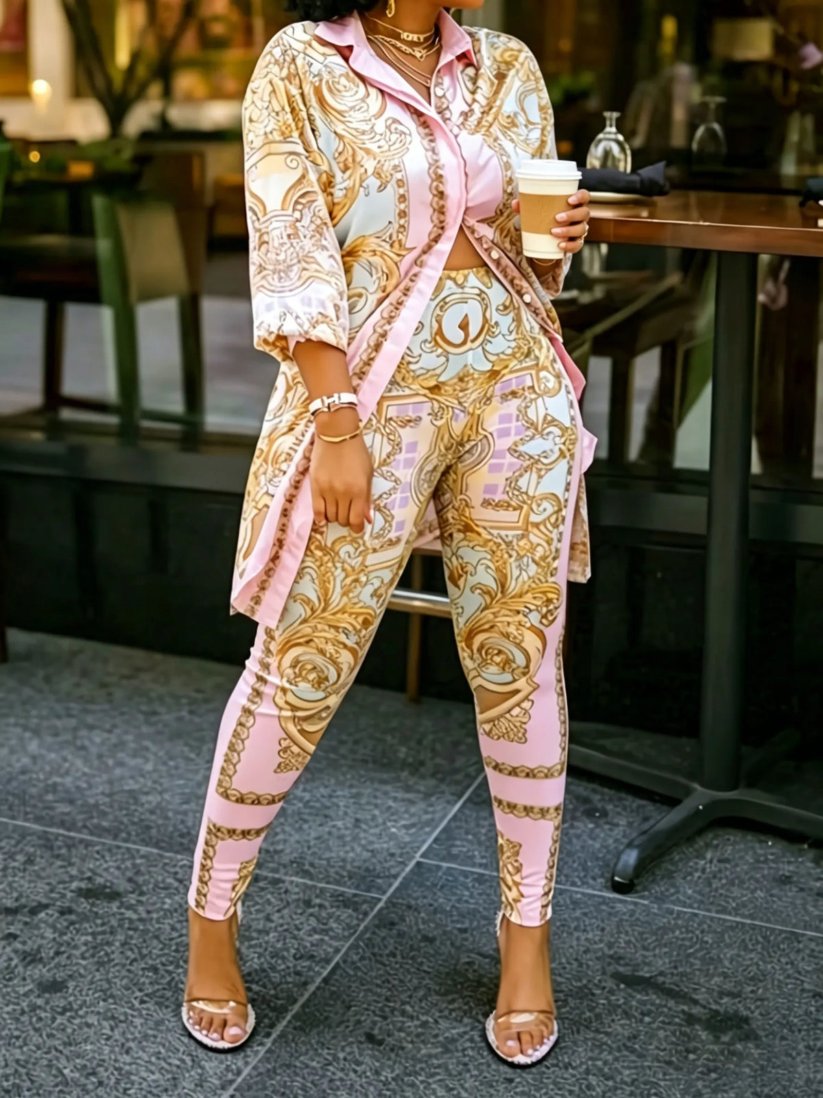 Athena Ornate Print Loungewear Set