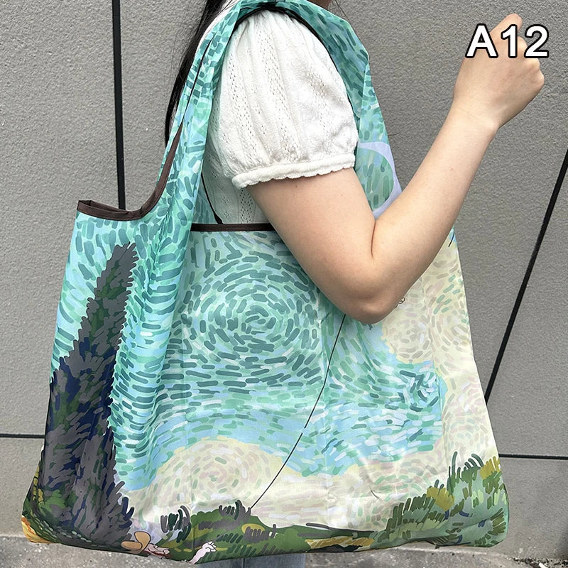 Minimalist Foldable Nylon Tote Bag