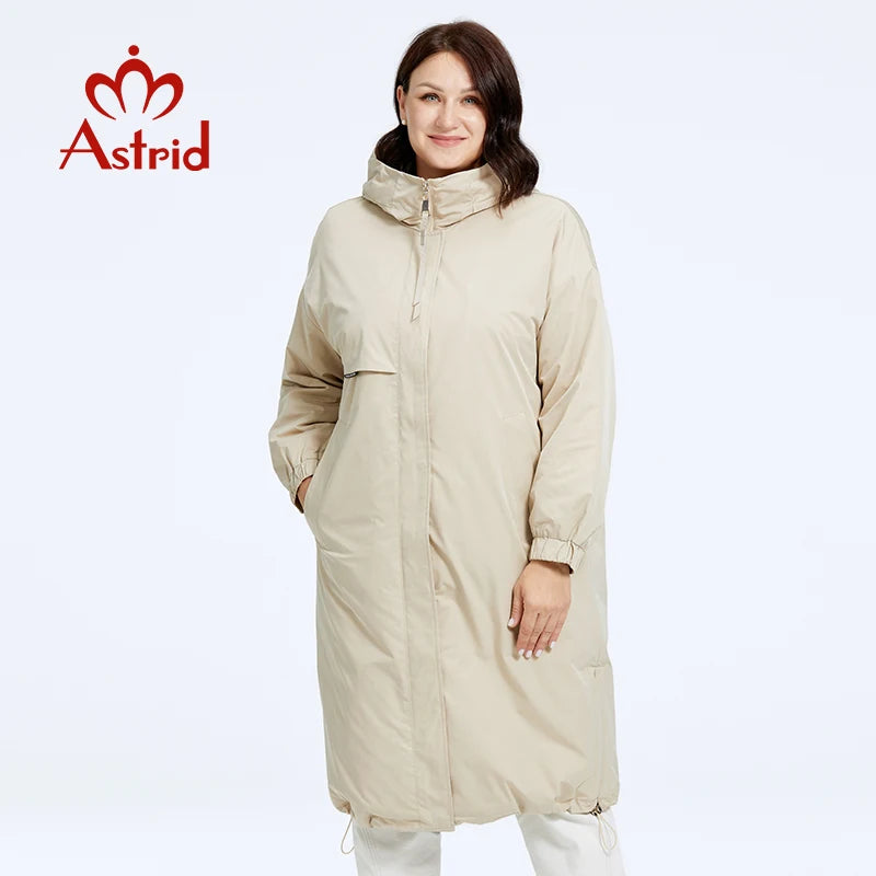 Astrid Hooded Long Parka Coat