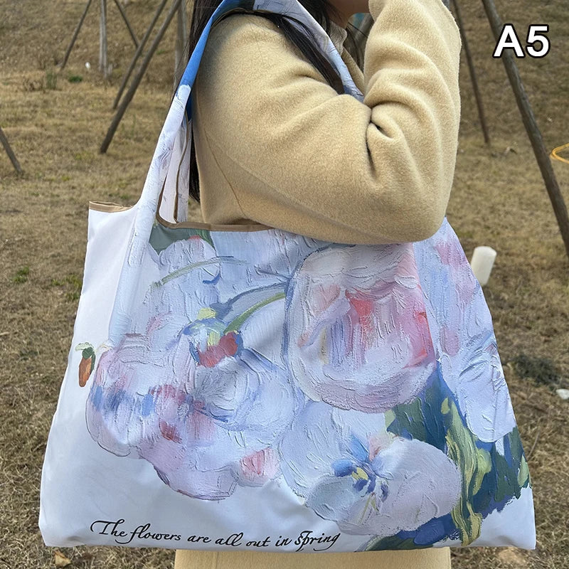 Minimalist Foldable Nylon Tote Bag