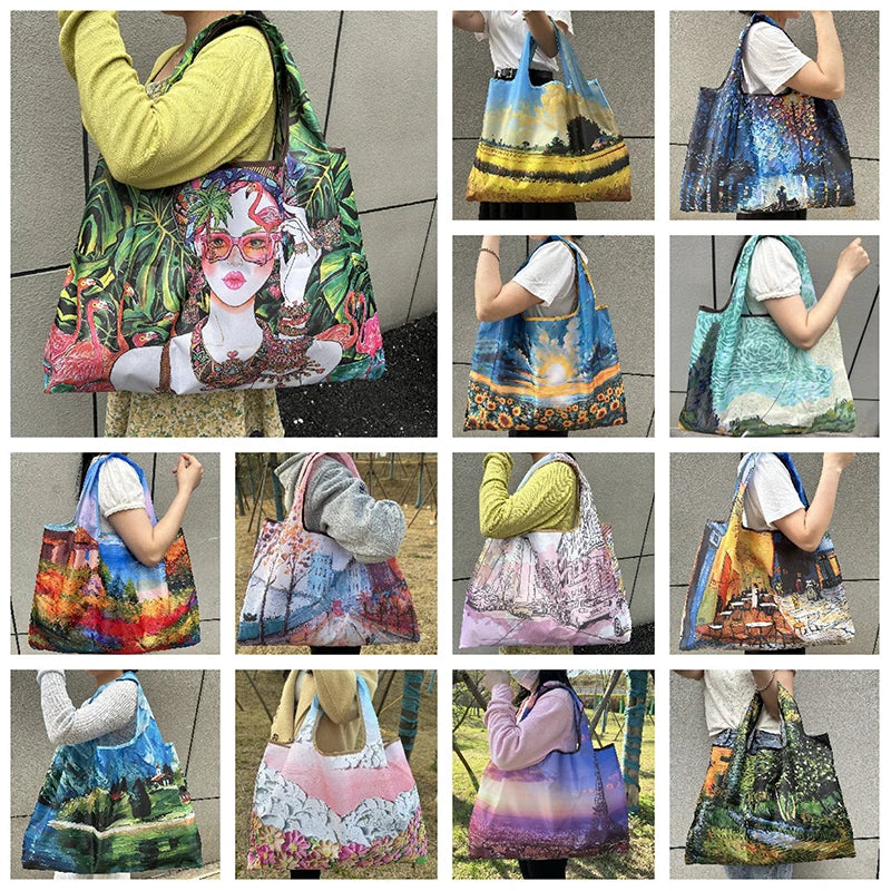 Minimalist Foldable Nylon Tote Bag