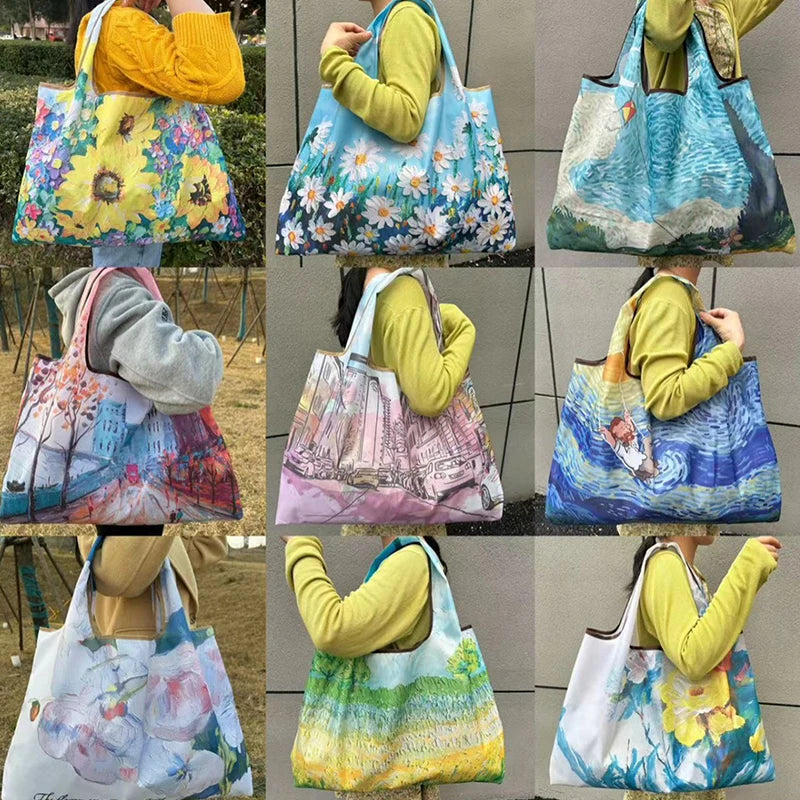 Minimalist Foldable Nylon Tote Bag