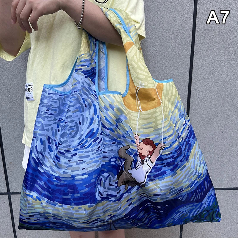 Minimalist Foldable Nylon Tote Bag