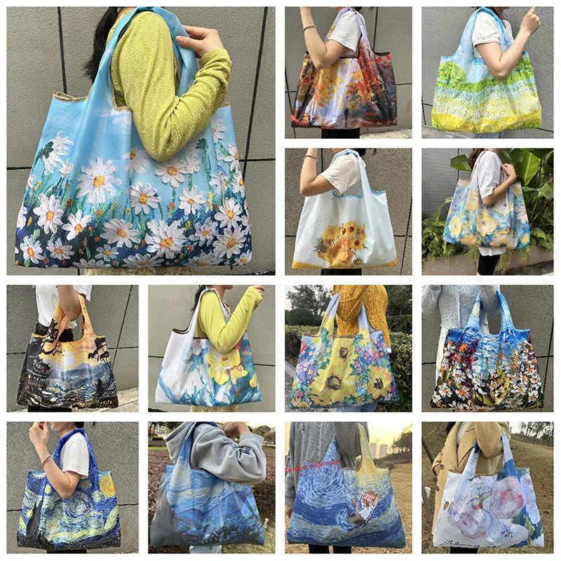 Minimalist Foldable Nylon Tote Bag
