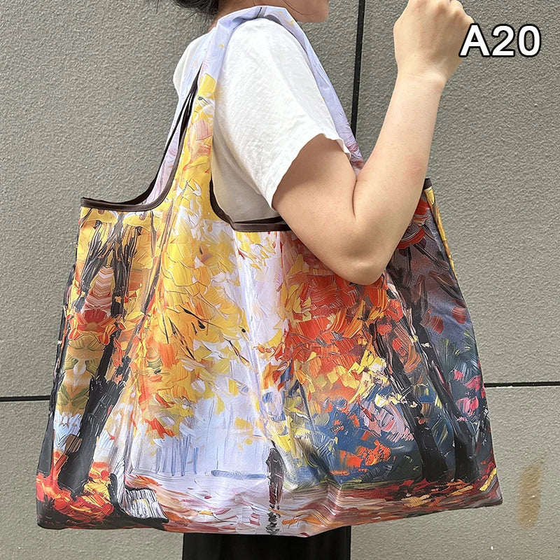 Minimalist Foldable Nylon Tote Bag