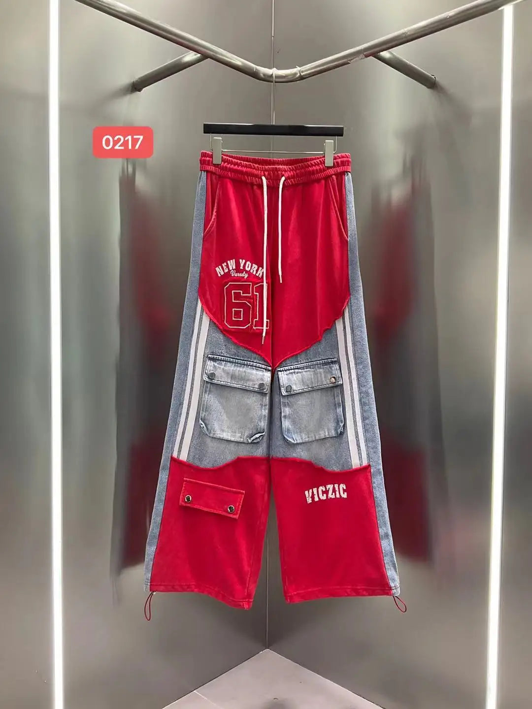 Nova Graffiti Denim Spliced Set