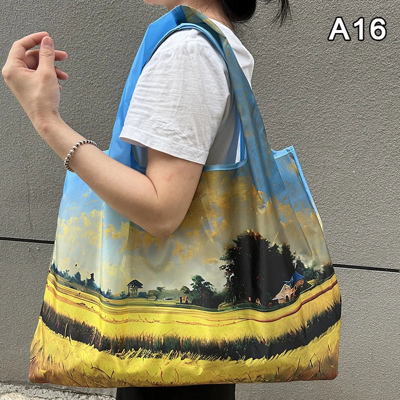 Minimalist Foldable Nylon Tote Bag