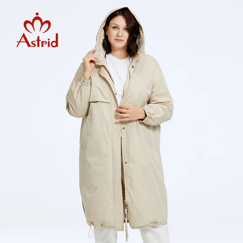 Astrid Hooded Long Parka Coat