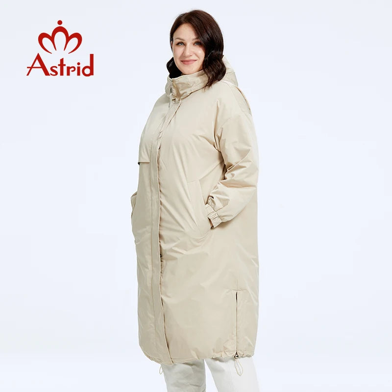 Astrid Hooded Long Parka Coat