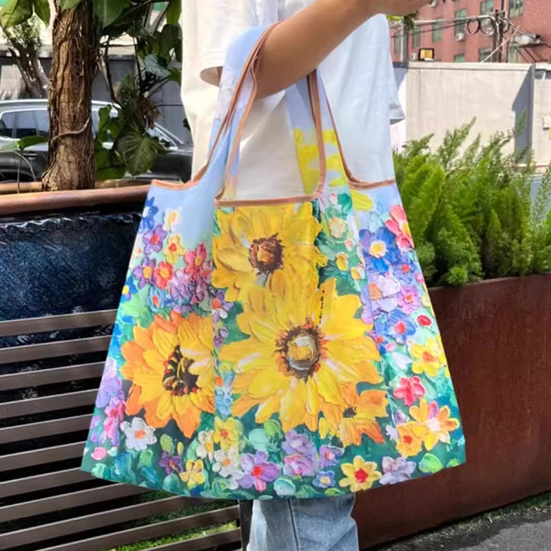 Minimalist Foldable Nylon Tote Bag