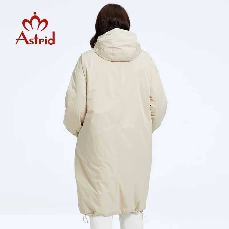 Astrid Hooded Long Parka Coat