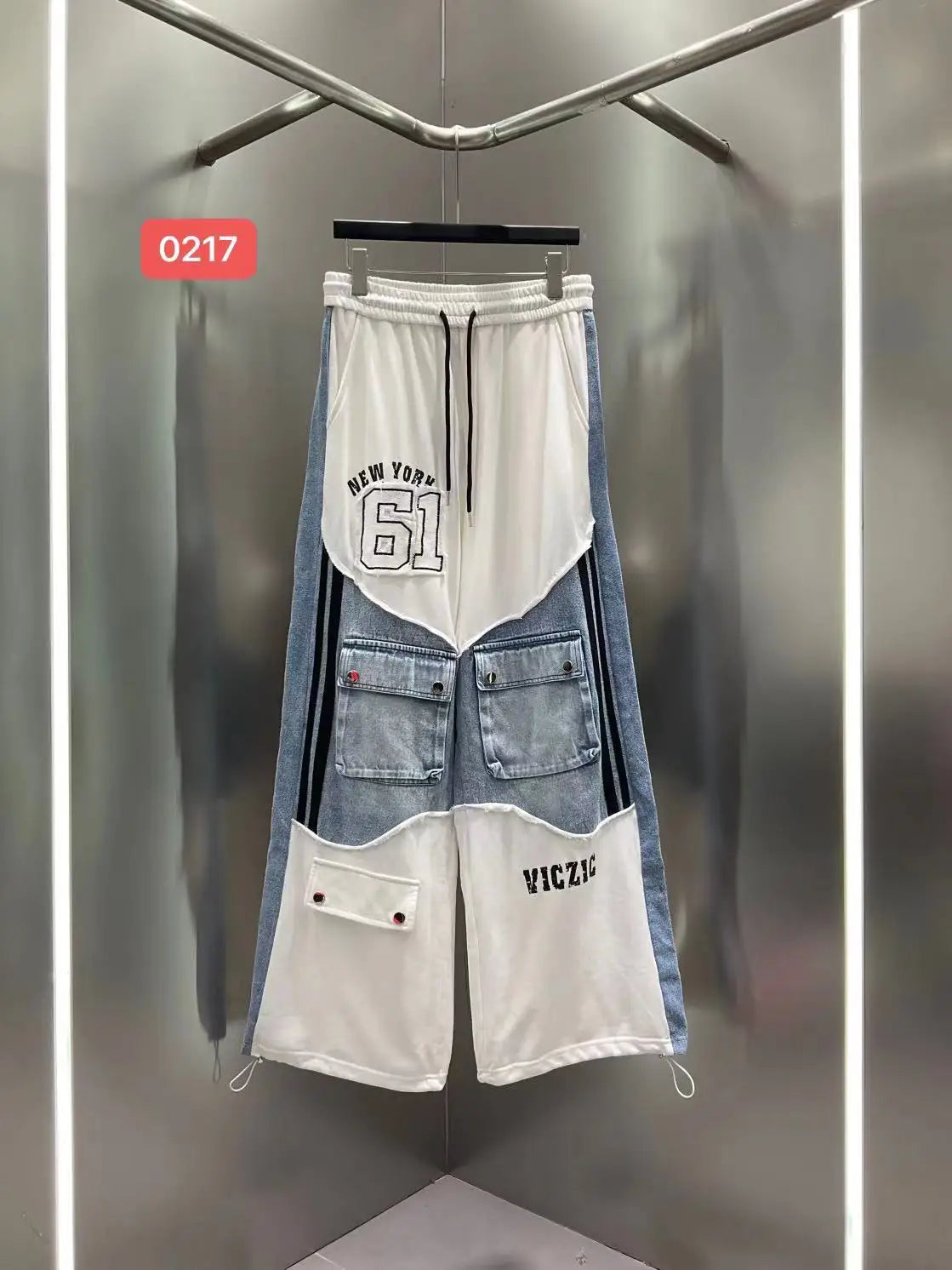 Nova Graffiti Denim Spliced Set