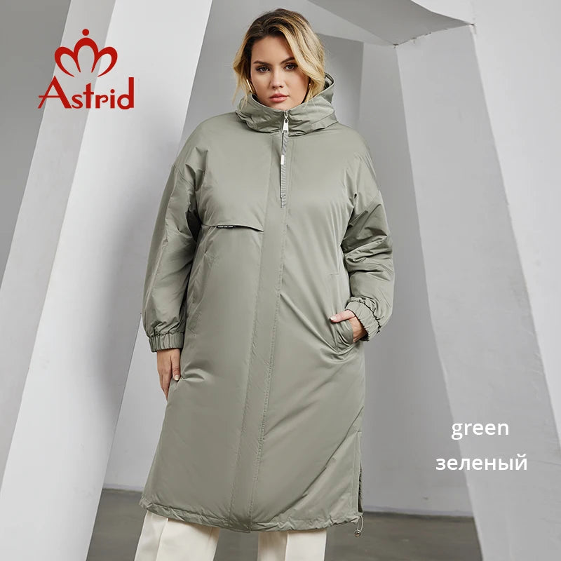 Astrid Hooded Long Parka Coat