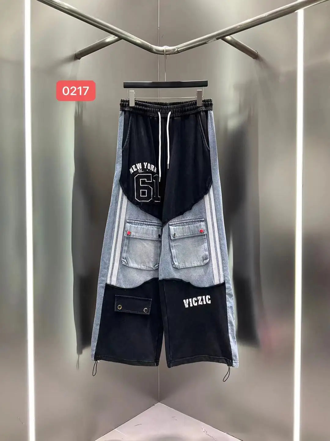 Nova Graffiti Denim Spliced Set